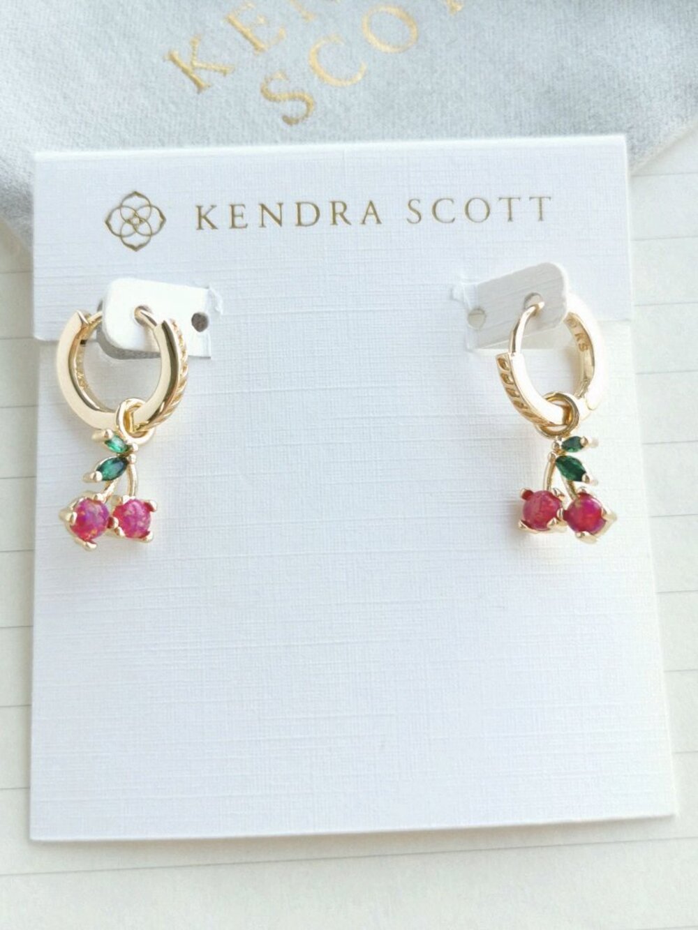 Kendra Scott - Cherry Gold Berry Kyocera Opal Earrings